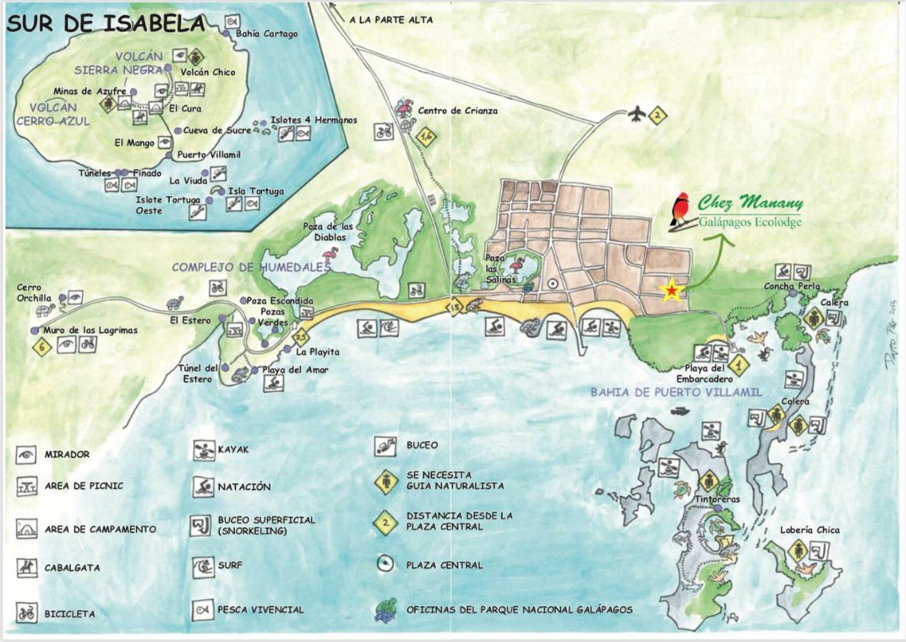 Chez Manany Galapagos Ecolodge ปวยร์โต วิลยามิล ภายนอก รูปภาพ